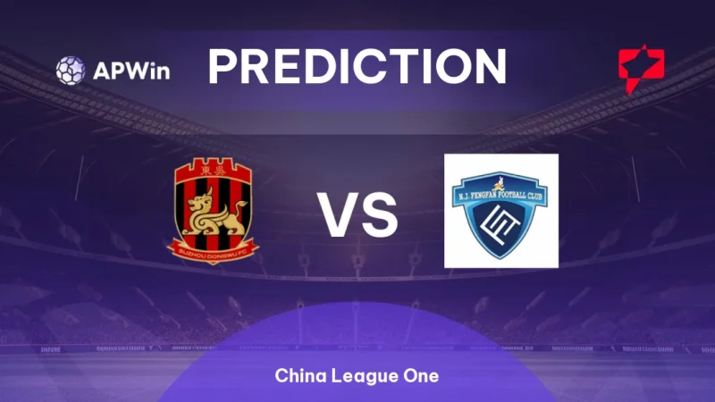 Cuộc chạm trán thú vị giữa: Suzhou Dongwu vs Yanbian Longding - sẽ mang đến những pha bóng mãn nhãn. 9 prediction suzhou dongwu vs nanjing city china league one en